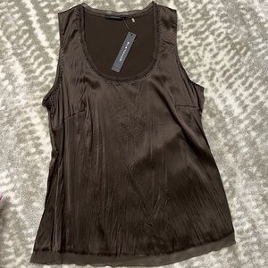 ***NWT*** Elie Tahari Petra Blouse in Pumpernickel
